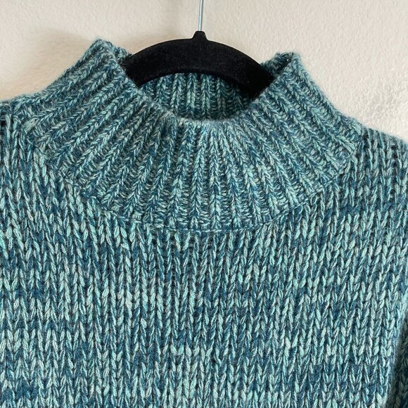 Nakedcashmere Womens Small 100% Cashmere Cable Knit Mock Neck Pullover Sweater - Picture 9 of 11